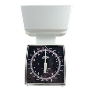 𝅺VINTAGE SSH Kitchen Weigh Scale MCM 10lb kg Retro Plastic